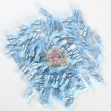 Load image into Gallery viewer, 100 Female Insulated Wire Terminal Blue 16-14 Ga AWG Quick Disconnect Connectors
