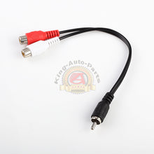 Load image into Gallery viewer, 6inch RCA Male Plug to 2 RCA Female Jack Y Splitter Audio Video AV Adapter Cable
