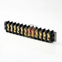 Load image into Gallery viewer, 12 POSITION HD 20A WIRE CONNECOR SCREW BARRIER GOLD TERMINAL STRIP BLOCKS
