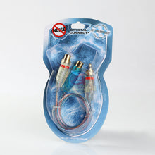 Load image into Gallery viewer, 9" Premium PVC Head RCA Audio Y Cable Adapter Splitter 1 Male to 2 Female Jack
