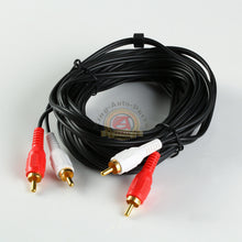 Load image into Gallery viewer, 18FT Noise Cancellation RCA Dual RCA Cable 2 Male to Male Stereo Audio Cable
