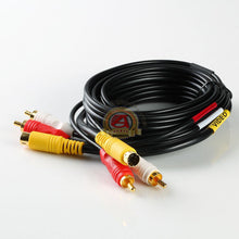 Load image into Gallery viewer, 6FT 6 Feet S-Video Mini Din 4 Pin with RCA Audio Red / White Cable Cord Adapter
